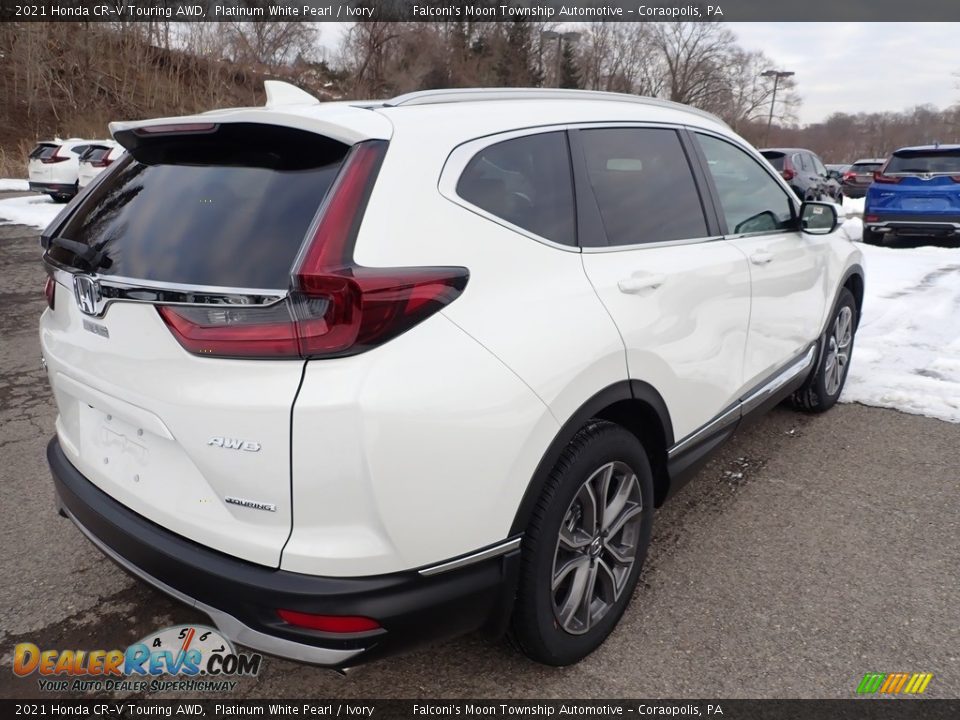 2021 Honda CR-V Touring AWD Platinum White Pearl / Ivory Photo #5