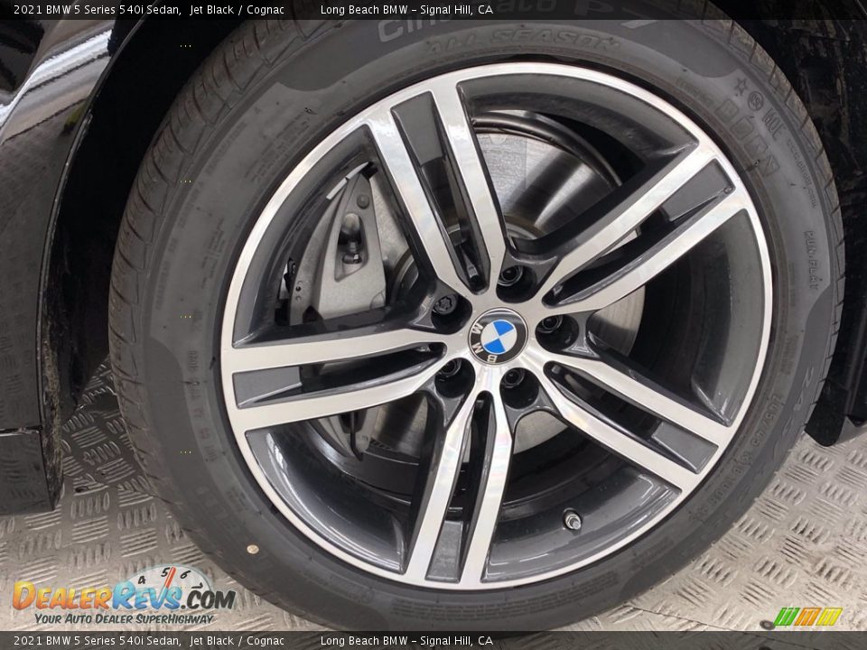 2021 BMW 5 Series 540i Sedan Jet Black / Cognac Photo #14