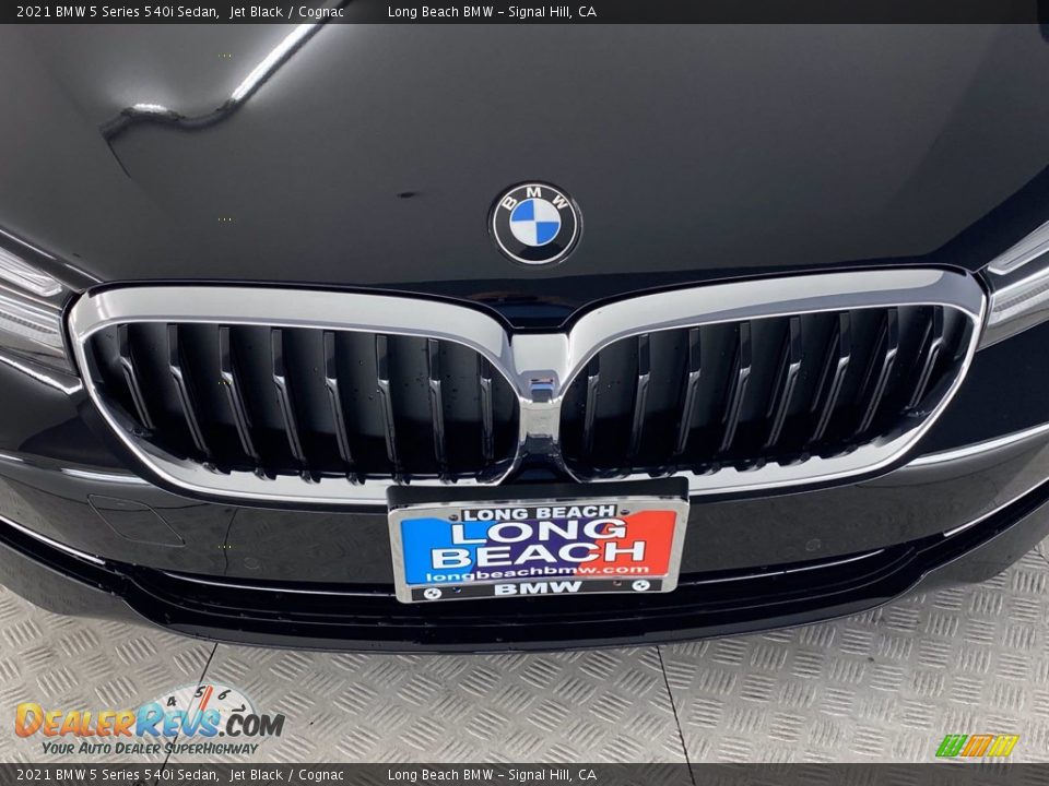 2021 BMW 5 Series 540i Sedan Jet Black / Cognac Photo #16