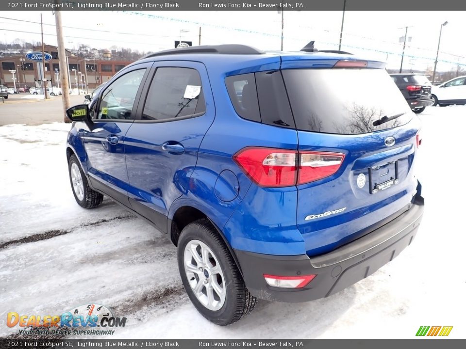 2021 Ford EcoSport SE Lightning Blue Metallic / Ebony Black Photo #7