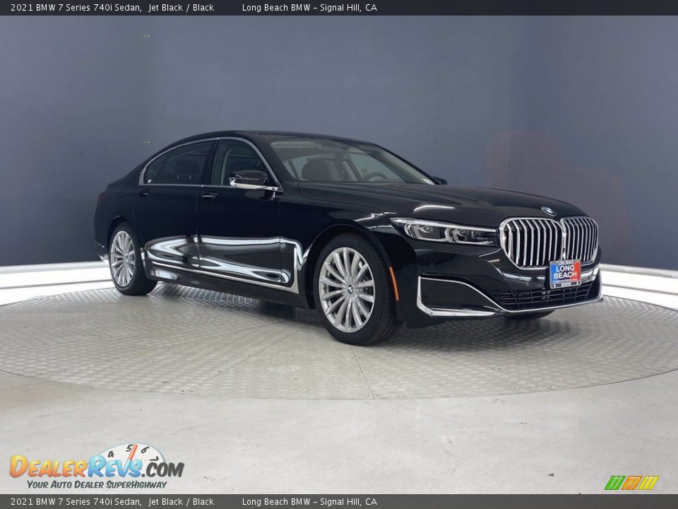 2021 BMW 7 Series 740i Sedan Jet Black / Black Photo #1