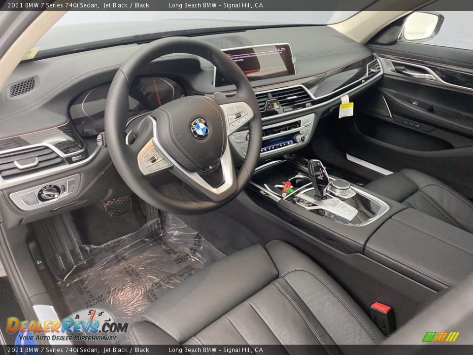 2021 BMW 7 Series 740i Sedan Jet Black / Black Photo #3