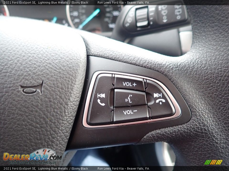2021 Ford EcoSport SE Lightning Blue Metallic / Ebony Black Photo #19