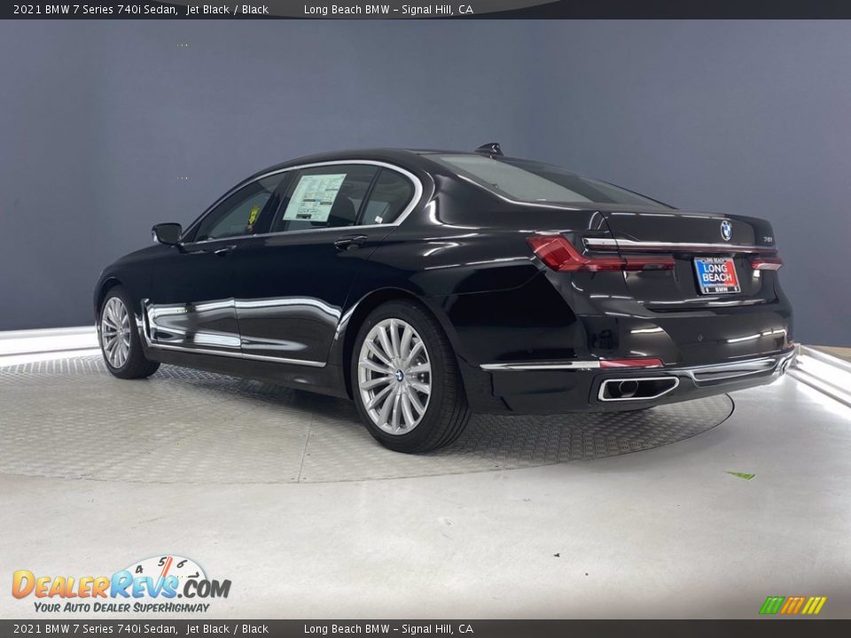 2021 BMW 7 Series 740i Sedan Jet Black / Black Photo #7