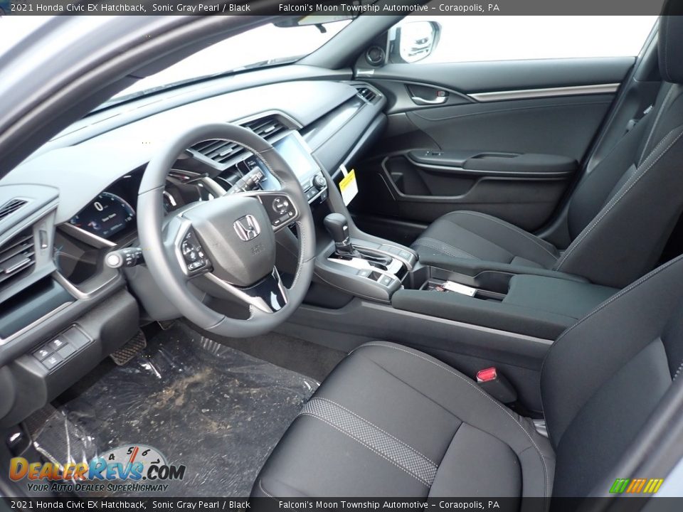 2021 Honda Civic EX Hatchback Sonic Gray Pearl / Black Photo #8