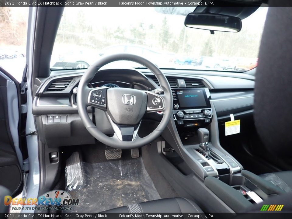 2021 Honda Civic EX Hatchback Sonic Gray Pearl / Black Photo #10
