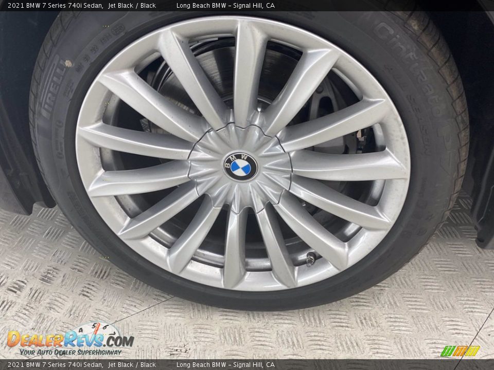 2021 BMW 7 Series 740i Sedan Jet Black / Black Photo #12