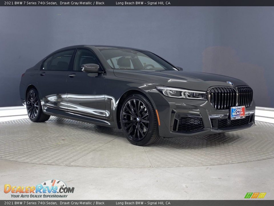 2021 BMW 7 Series 740i Sedan Dravit Gray Metallic / Black Photo #1
