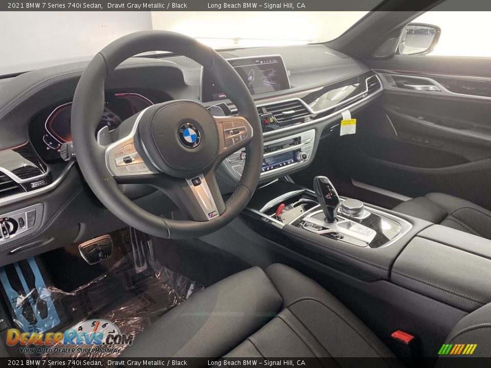 2021 BMW 7 Series 740i Sedan Dravit Gray Metallic / Black Photo #3