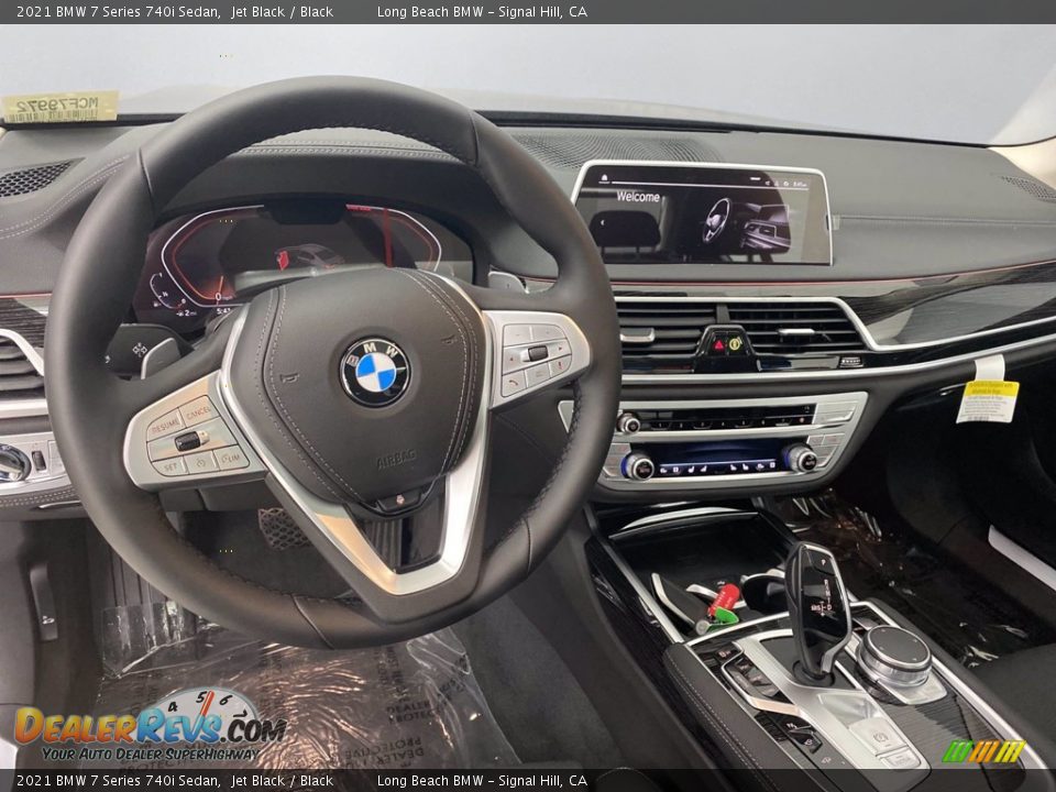 2021 BMW 7 Series 740i Sedan Jet Black / Black Photo #16