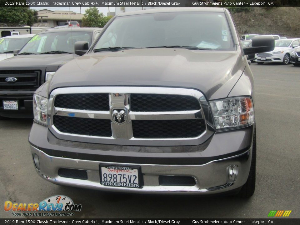 2019 Ram 1500 Classic Tradesman Crew Cab 4x4 Maximum Steel Metallic / Black/Diesel Gray Photo #6