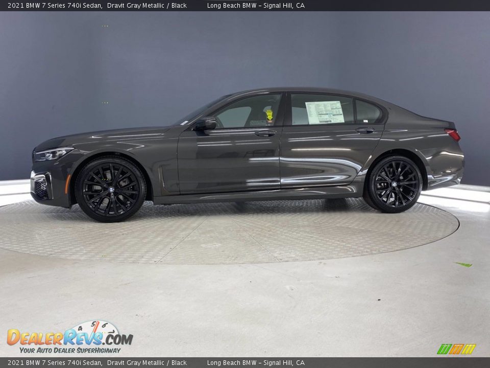 2021 BMW 7 Series 740i Sedan Dravit Gray Metallic / Black Photo #7