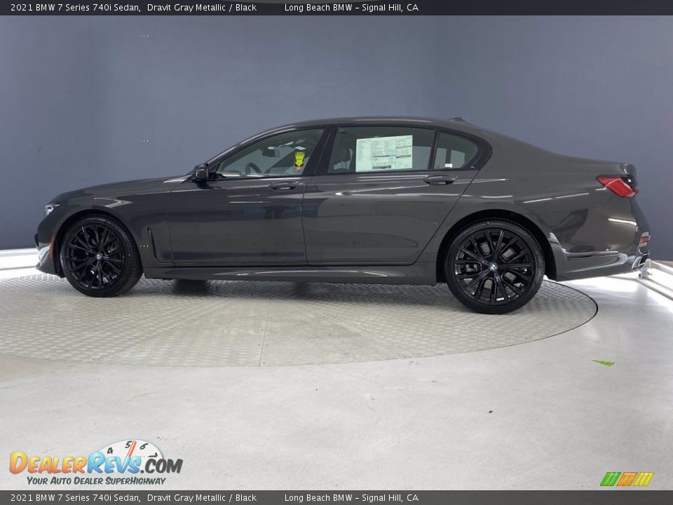 2021 BMW 7 Series 740i Sedan Dravit Gray Metallic / Black Photo #8
