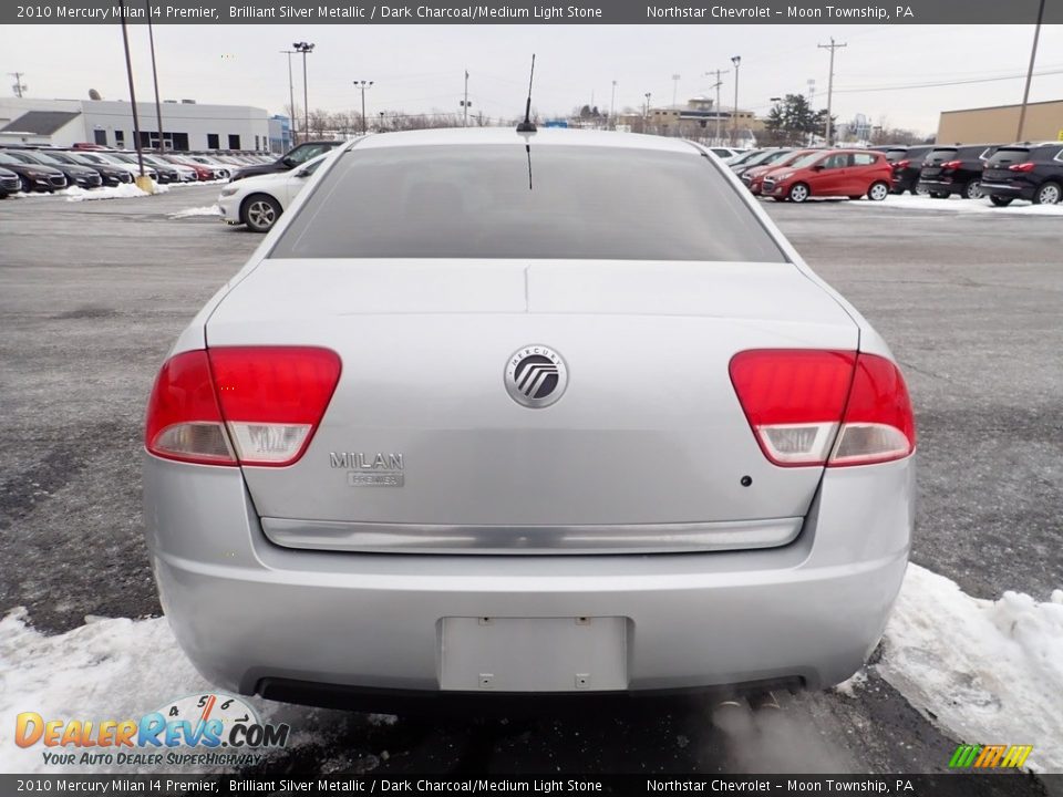 2010 Mercury Milan I4 Premier Brilliant Silver Metallic / Dark Charcoal/Medium Light Stone Photo #3