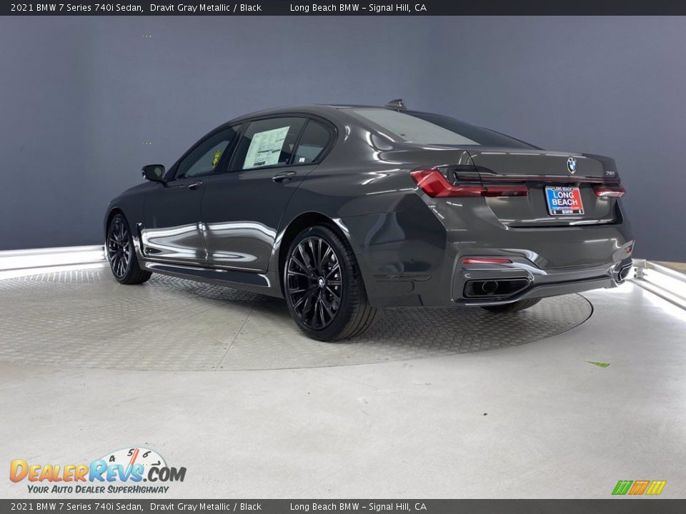 2021 BMW 7 Series 740i Sedan Dravit Gray Metallic / Black Photo #9