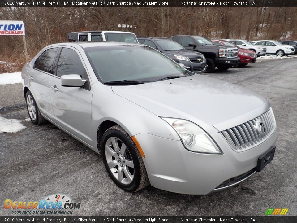 2010 Mercury Milan I4 Premier Brilliant Silver Metallic / Dark Charcoal/Medium Light Stone Photo #5