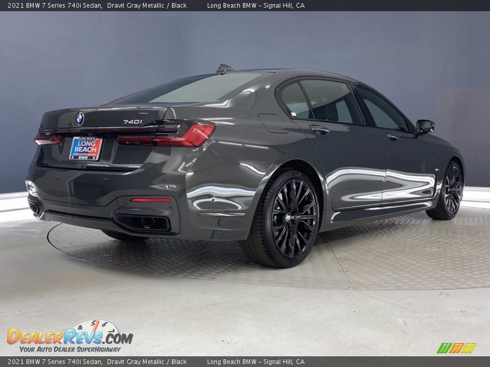 2021 BMW 7 Series 740i Sedan Dravit Gray Metallic / Black Photo #11