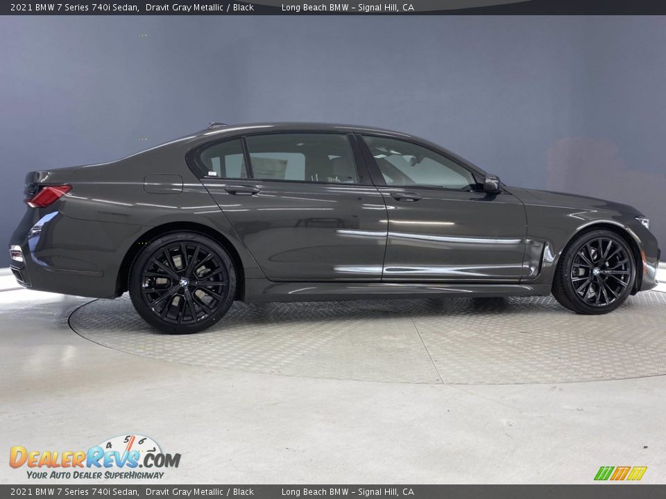 2021 BMW 7 Series 740i Sedan Dravit Gray Metallic / Black Photo #12