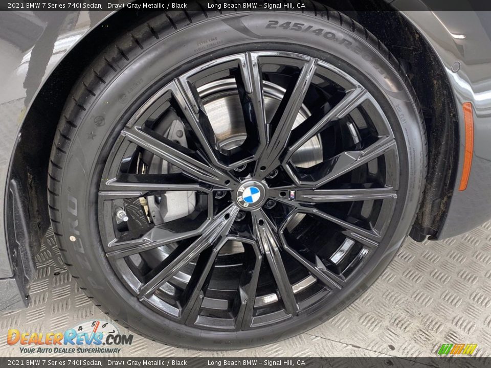 2021 BMW 7 Series 740i Sedan Dravit Gray Metallic / Black Photo #13