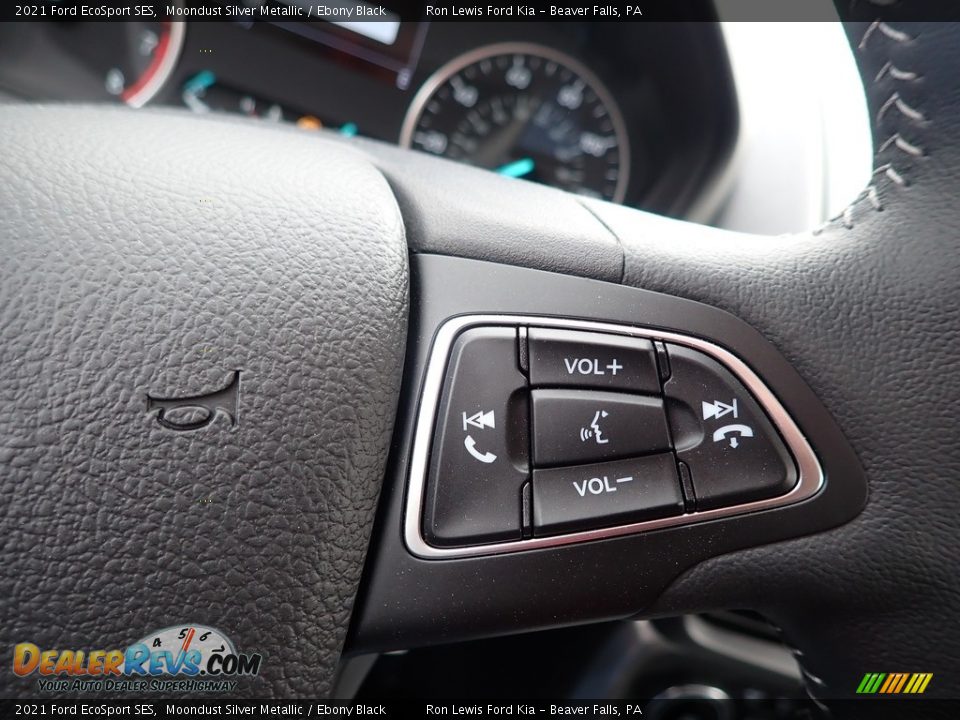 2021 Ford EcoSport SES Moondust Silver Metallic / Ebony Black Photo #18