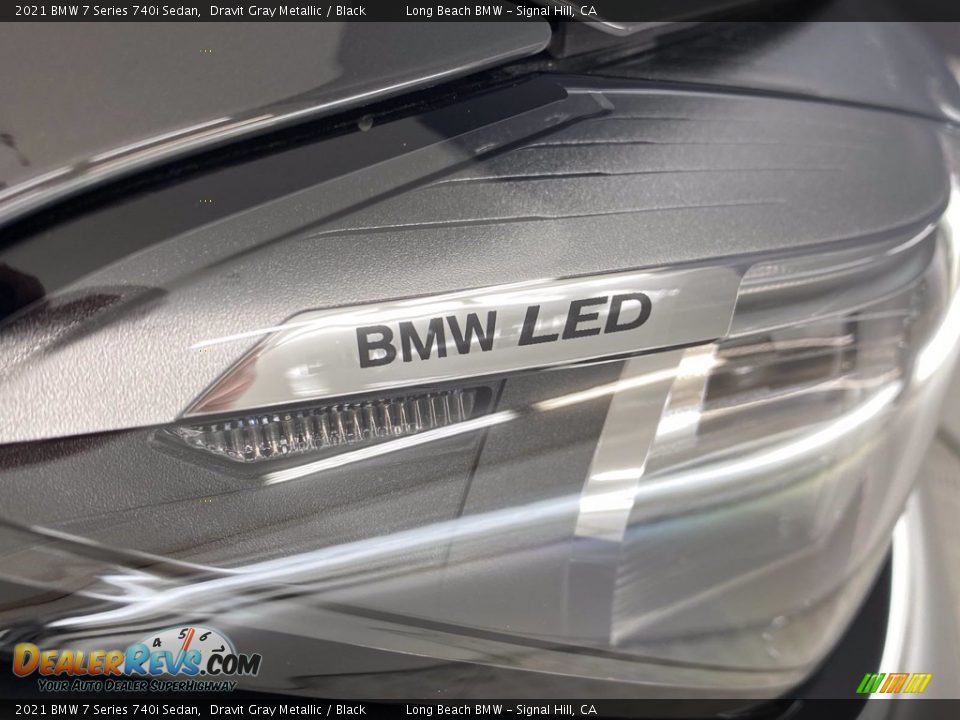 2021 BMW 7 Series 740i Sedan Dravit Gray Metallic / Black Photo #14