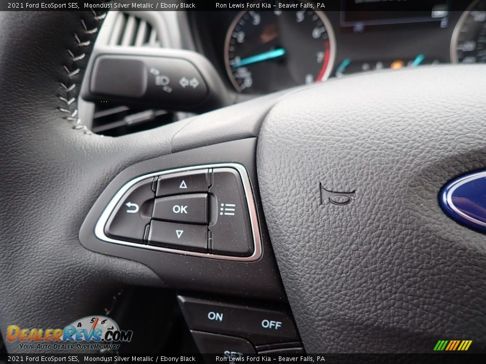 2021 Ford EcoSport SES Moondust Silver Metallic / Ebony Black Photo #19