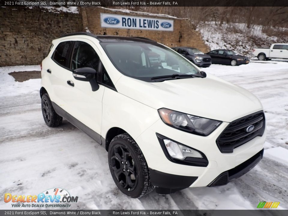 2021 Ford EcoSport SES Diamond White / Ebony Black Photo #3