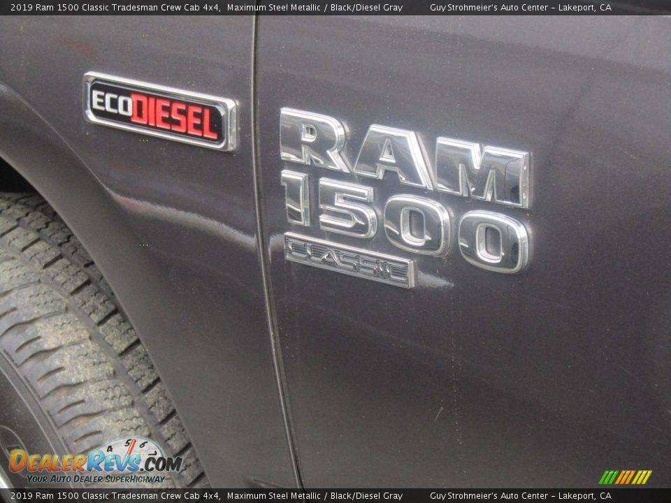 2019 Ram 1500 Classic Tradesman Crew Cab 4x4 Maximum Steel Metallic / Black/Diesel Gray Photo #21