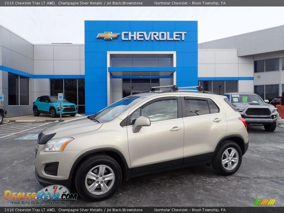 2016 Chevrolet Trax LT AWD Champagne Silver Metallic / Jet Black/Brownstone Photo #1