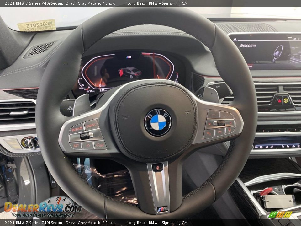 2021 BMW 7 Series 740i Sedan Dravit Gray Metallic / Black Photo #22