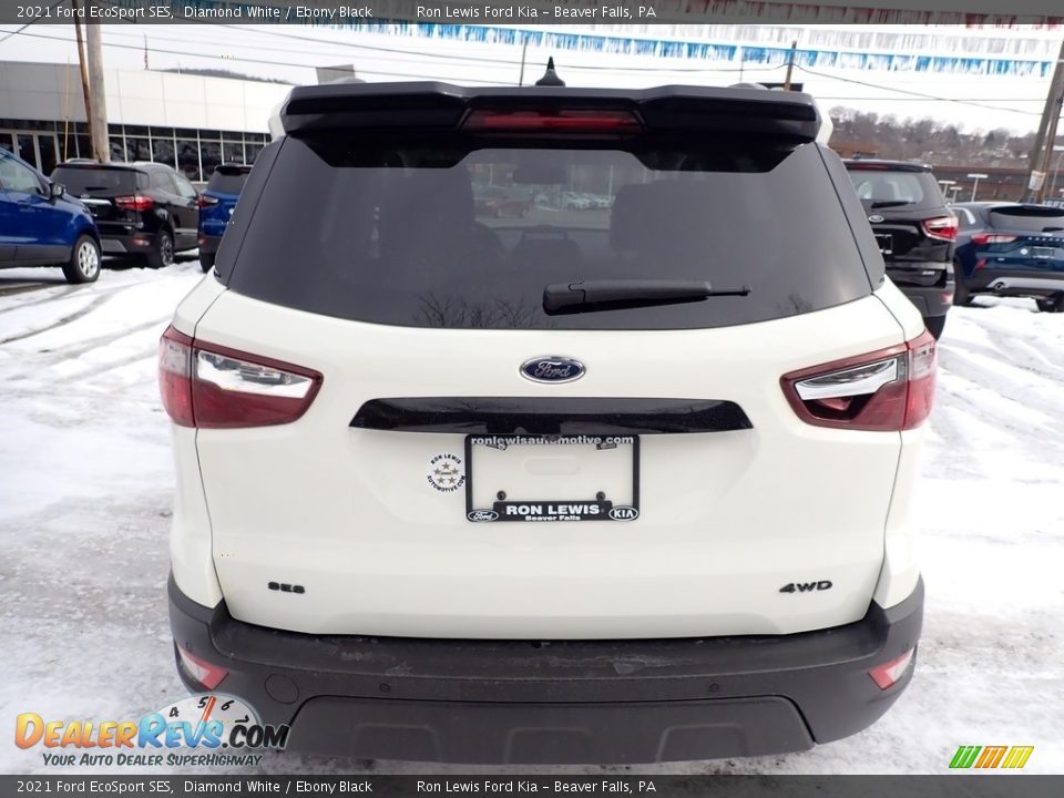 2021 Ford EcoSport SES Diamond White / Ebony Black Photo #8
