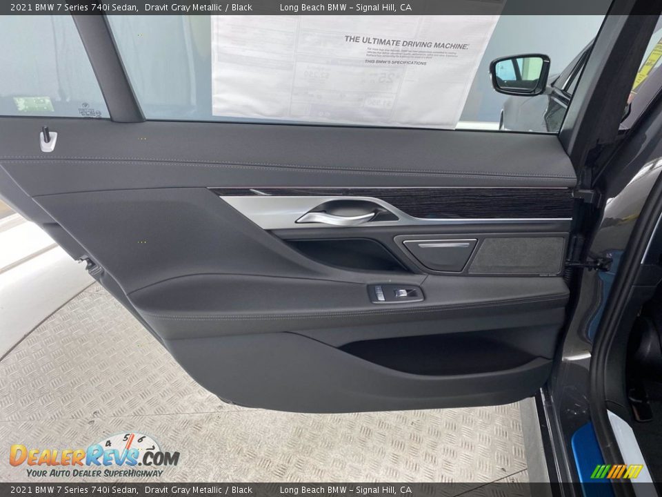 2021 BMW 7 Series 740i Sedan Dravit Gray Metallic / Black Photo #23