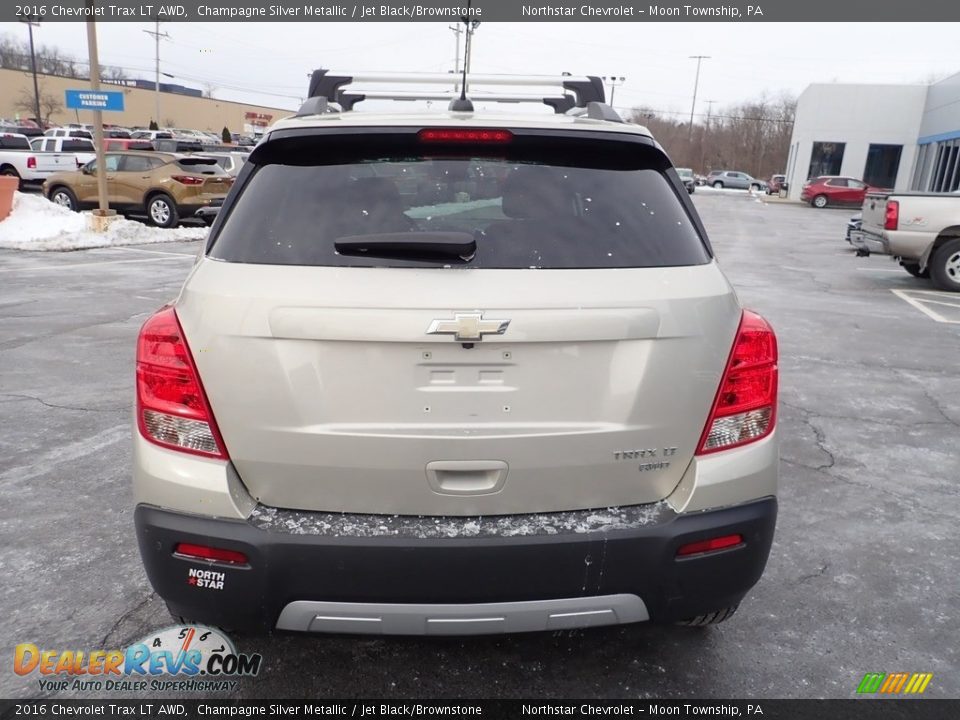 2016 Chevrolet Trax LT AWD Champagne Silver Metallic / Jet Black/Brownstone Photo #6