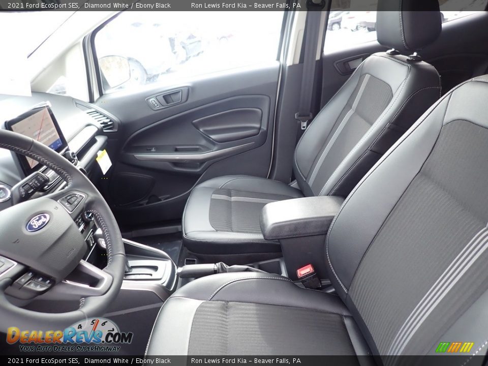 2021 Ford EcoSport SES Diamond White / Ebony Black Photo #14