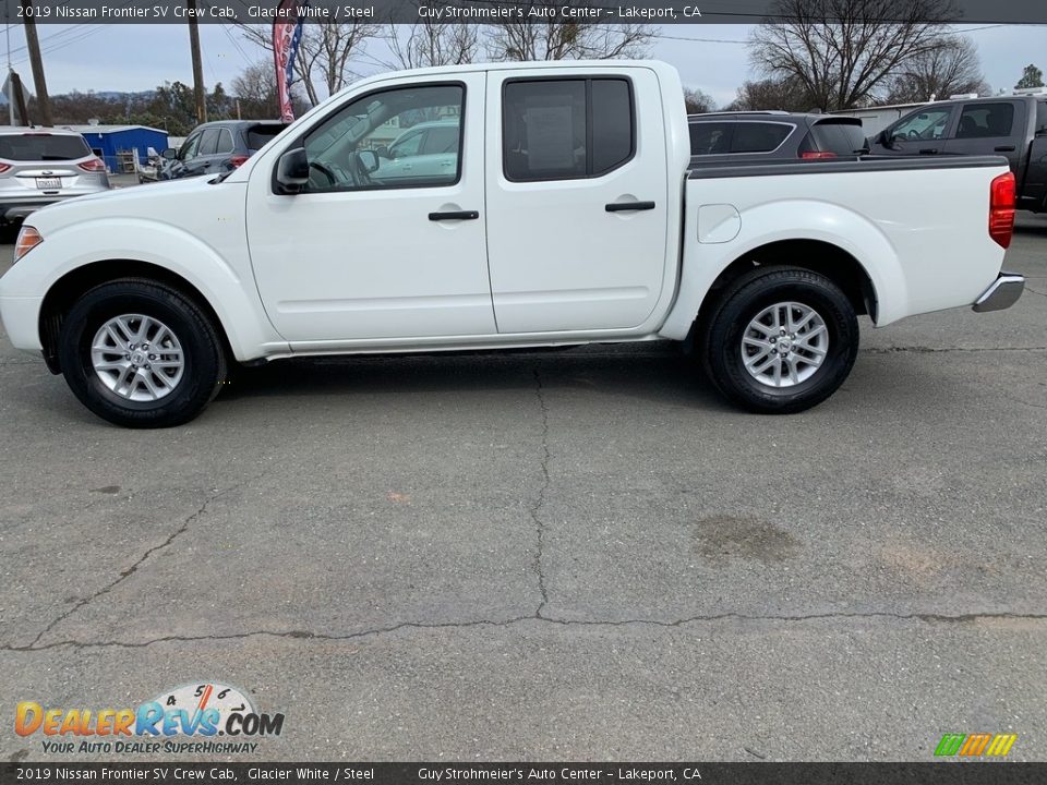 2019 Nissan Frontier SV Crew Cab Glacier White / Steel Photo #7