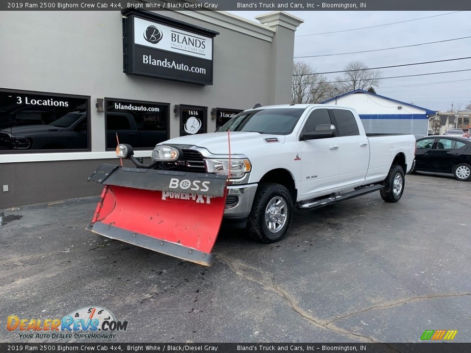 2019 Ram 2500 Bighorn Crew Cab 4x4 Bright White / Black/Diesel Gray Photo #1