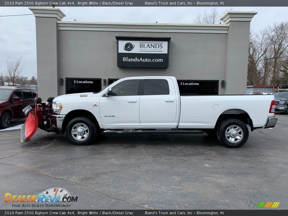 2019 Ram 2500 Bighorn Crew Cab 4x4 Bright White / Black/Diesel Gray Photo #2