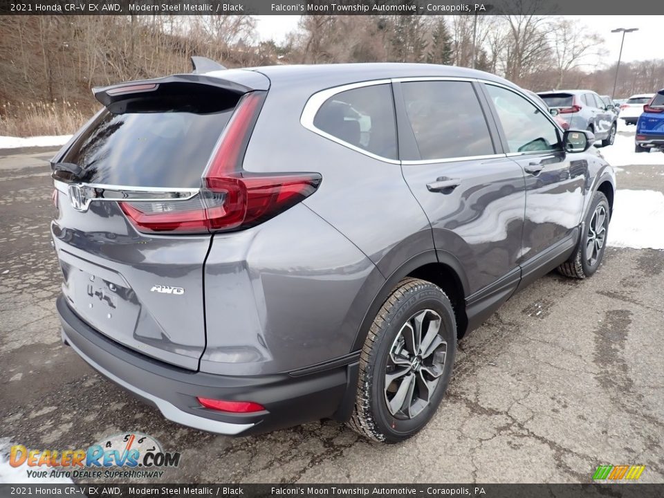 2021 Honda CR-V EX AWD Modern Steel Metallic / Black Photo #4