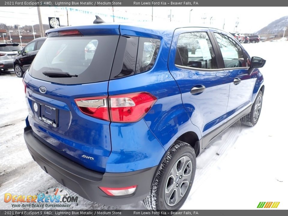 2021 Ford EcoSport S 4WD Lightning Blue Metallic / Medium Stone Photo #2
