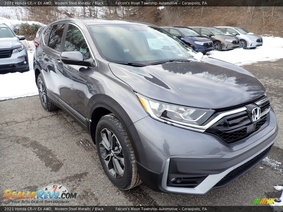 2021 Honda CR-V EX AWD Modern Steel Metallic / Black Photo #5