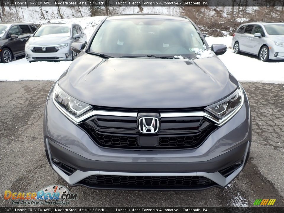 2021 Honda CR-V EX AWD Modern Steel Metallic / Black Photo #6