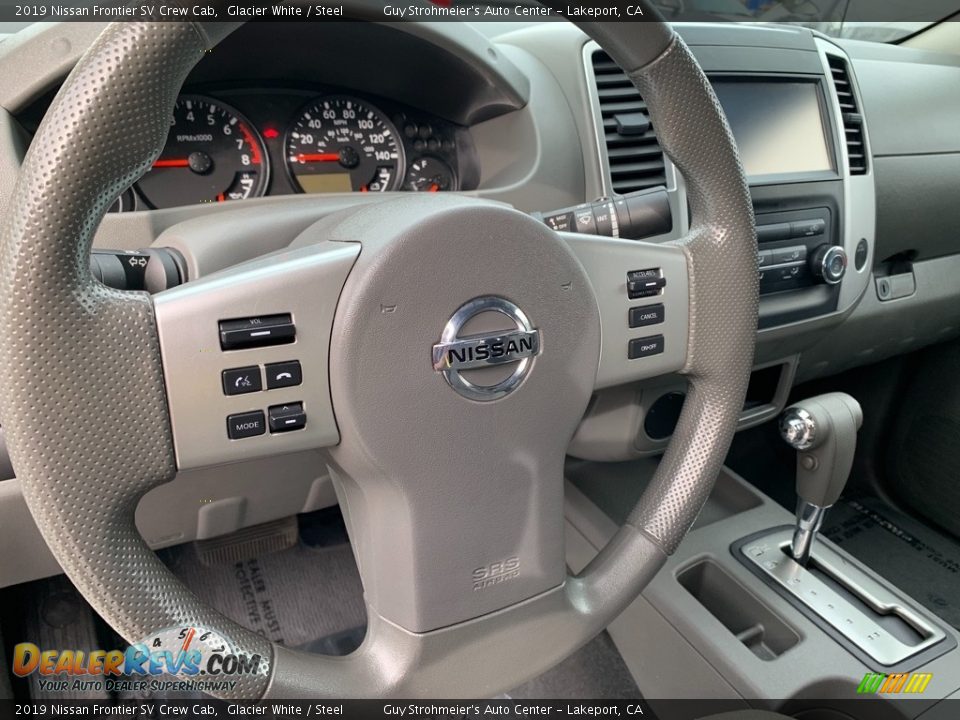 2019 Nissan Frontier SV Crew Cab Glacier White / Steel Photo #14