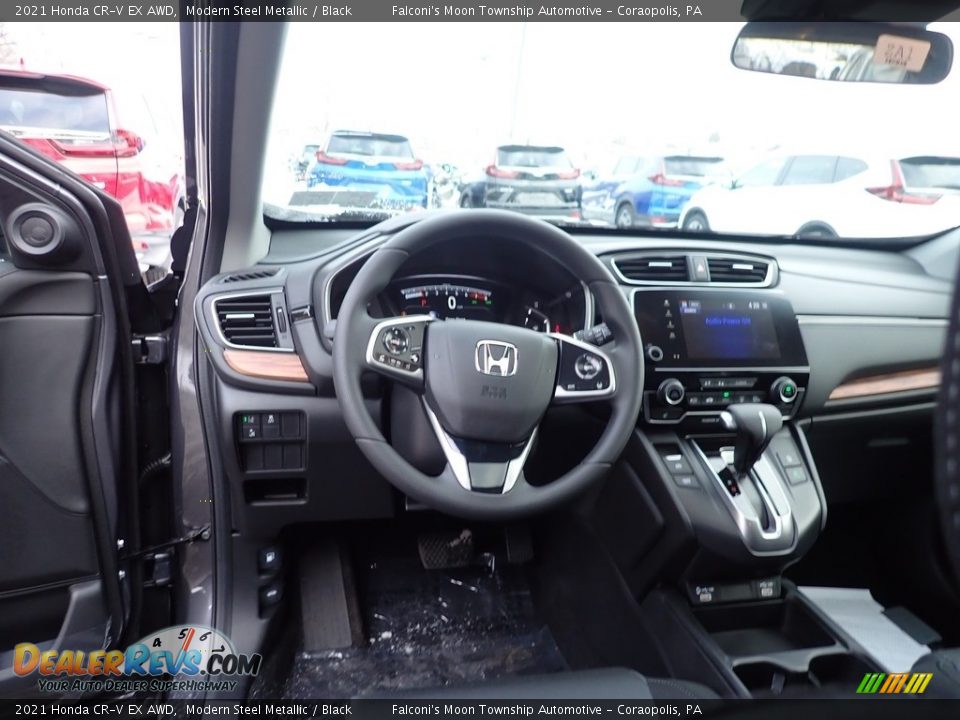 2021 Honda CR-V EX AWD Modern Steel Metallic / Black Photo #9