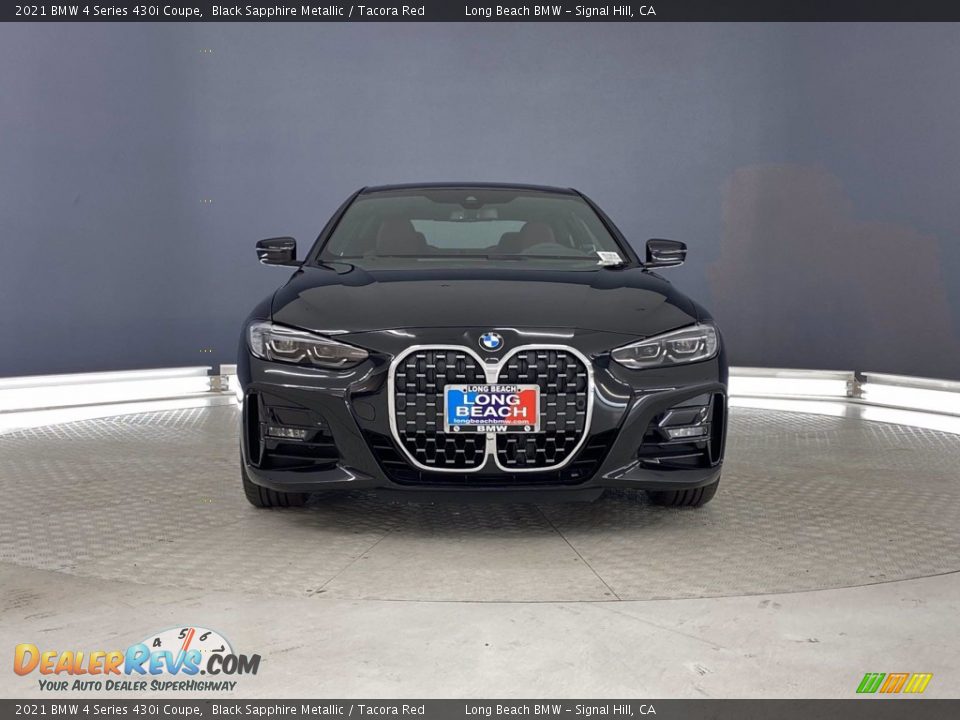 2021 BMW 4 Series 430i Coupe Black Sapphire Metallic / Tacora Red Photo #3