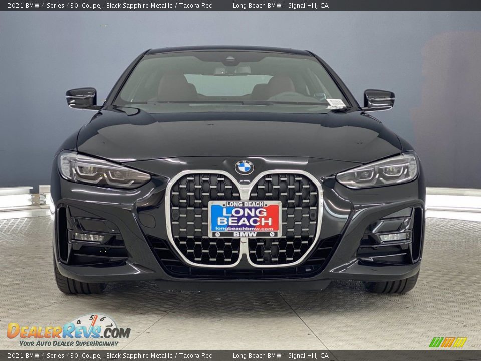 2021 BMW 4 Series 430i Coupe Black Sapphire Metallic / Tacora Red Photo #4