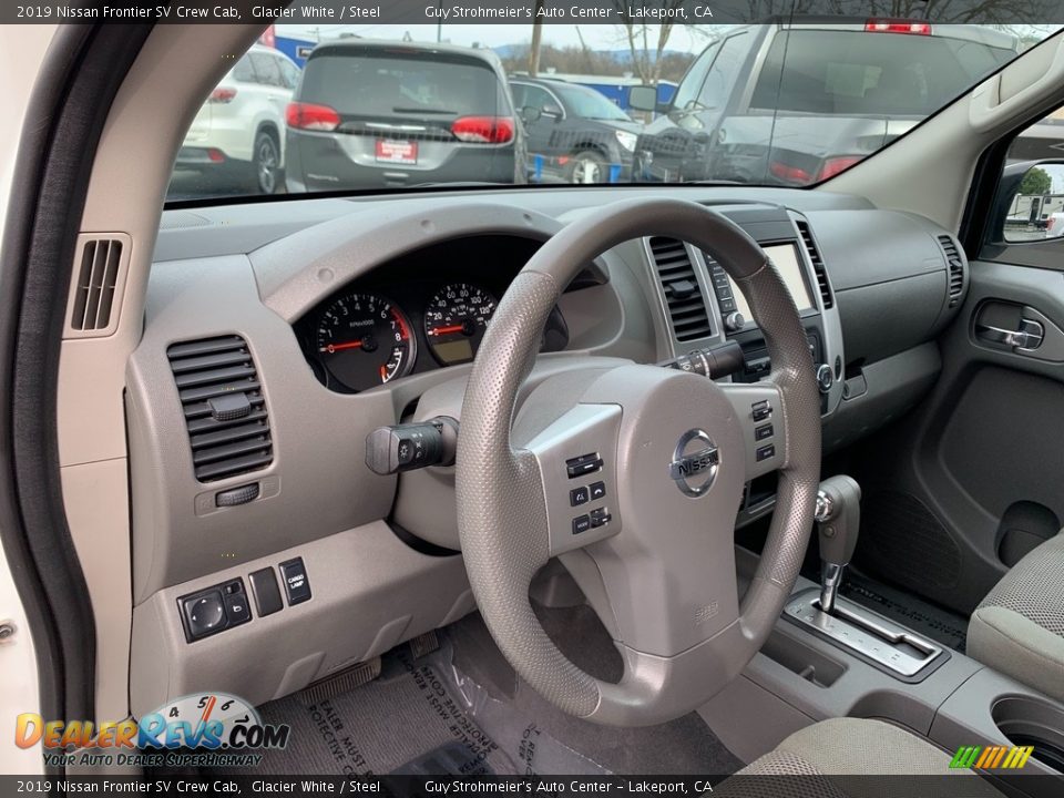 2019 Nissan Frontier SV Crew Cab Glacier White / Steel Photo #19