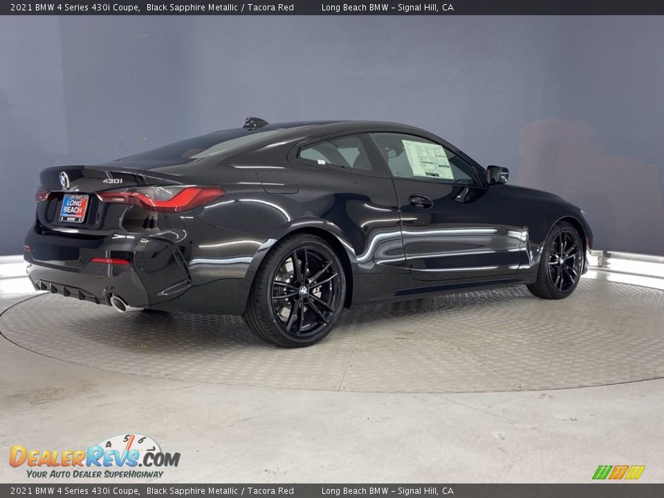 2021 BMW 4 Series 430i Coupe Black Sapphire Metallic / Tacora Red Photo #9