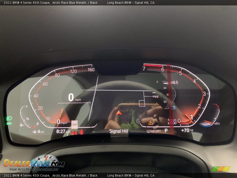 2021 BMW 4 Series 430i Coupe Arctic Race Blue Metallic / Black Photo #24