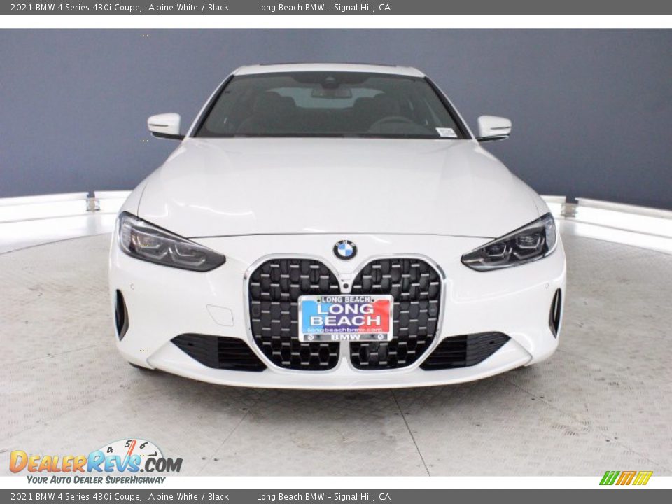 2021 BMW 4 Series 430i Coupe Alpine White / Black Photo #2
