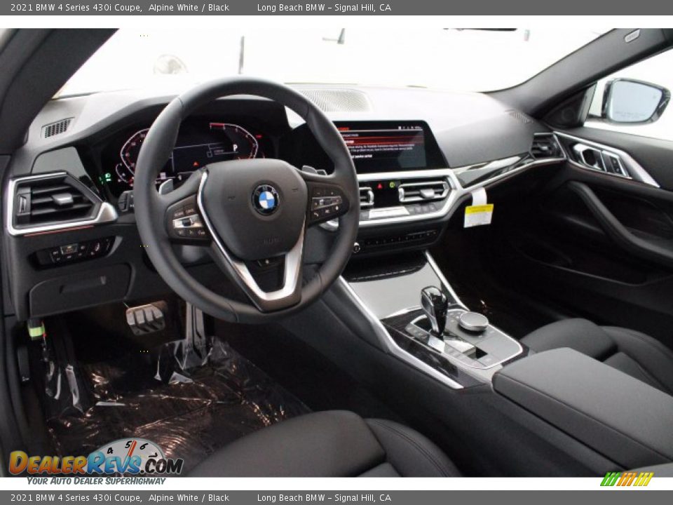 2021 BMW 4 Series 430i Coupe Alpine White / Black Photo #4